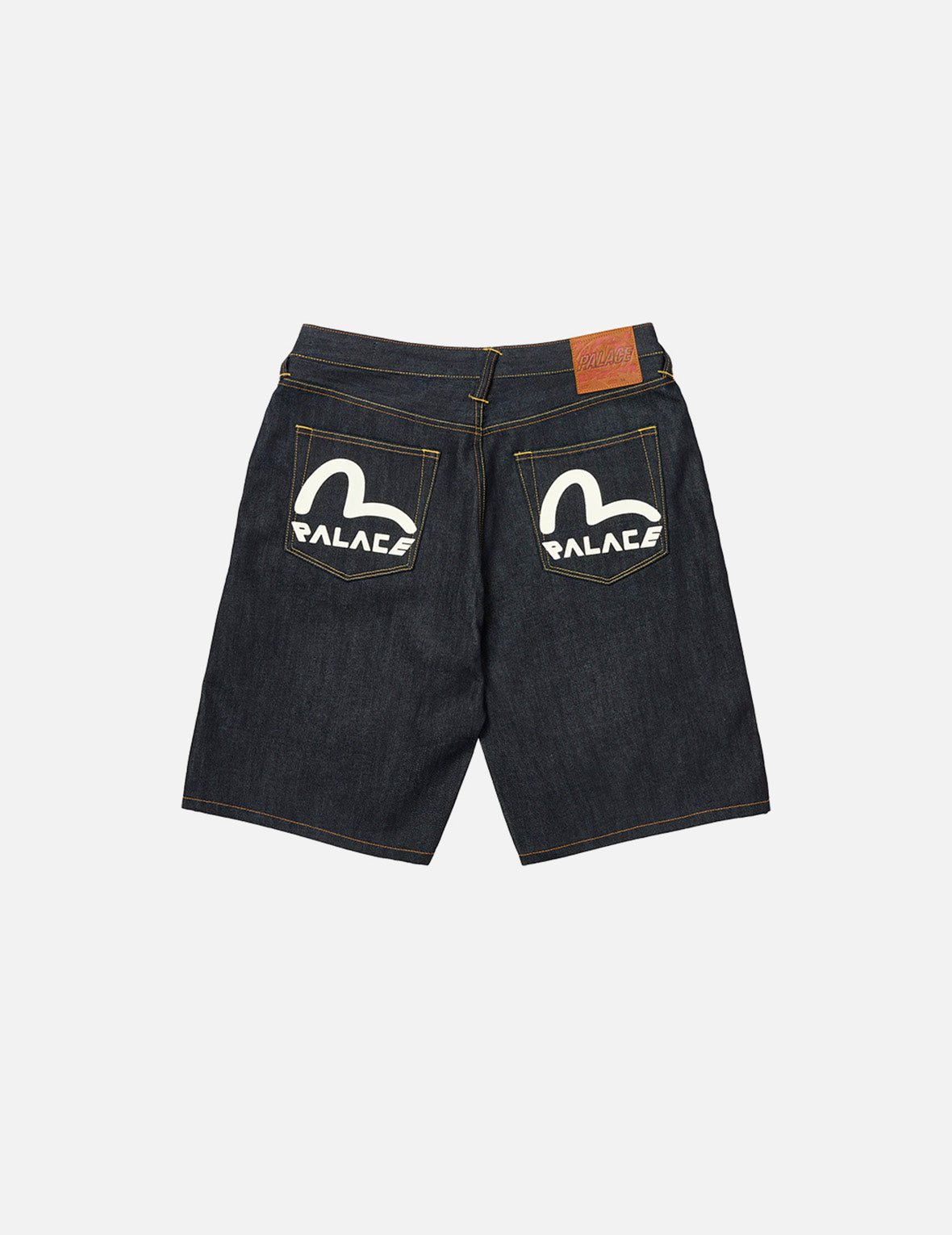 PALACE EVISU Logo Print Regular Fit Denim Shorts