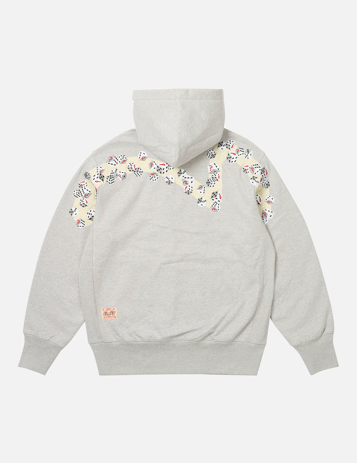 PALACE EVISU Logo Embroidery and Dice Daicock Print Oversized Hoodie